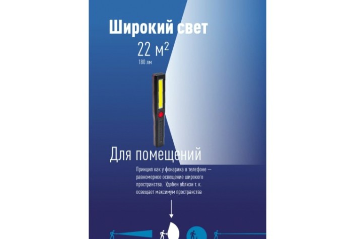 Фонарь КОСМОС KocAu6001COB LED