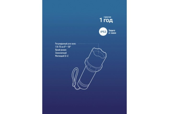 Фонарь КОСМОС KOS117Lit ручной