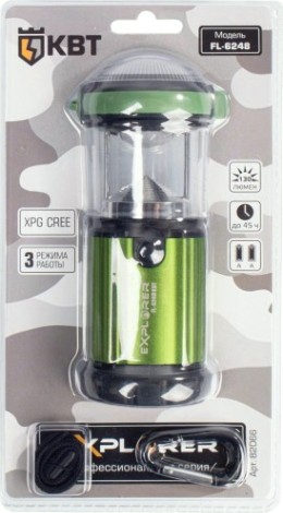 Фонарь КВТ FL-6248 кемпинговый "explorer" [82066]