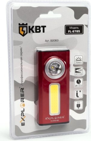 Фонарь КВТ FL-6785 ручной "explorer" [82063]