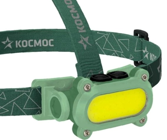 Фонарь налобный КОСМОС KOC503Lit аккумуляторный, 7 Bт COB LED + красный свет