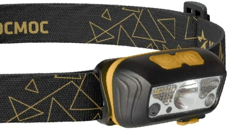 Фонарь налобный КОСМОС KOC505Lit аккумуляторный, сенсорный, 2 Bт XPE + 2Bт SMD