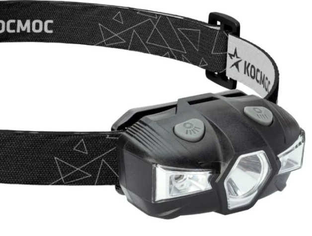 Фонарь налобный КОСМОС KOC517B 1 Bт LED + красный свет, 1xAA (R6)