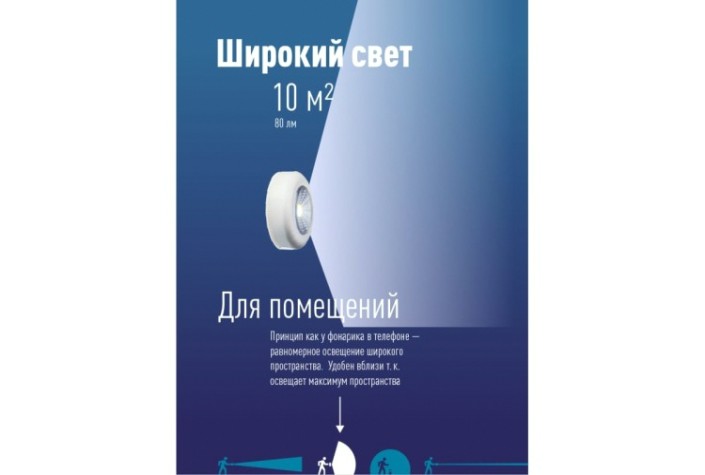 Фонарь подсветка КОСМОС KOC304B комплект из 3 штук