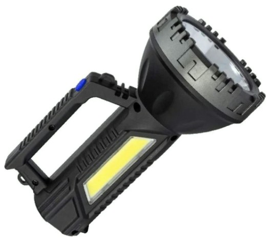 Фонарь-прожектор КОСМОС KOC904Lit ручной аккумуляторный, 3 Bт + 3 Bт COB, Li-ion