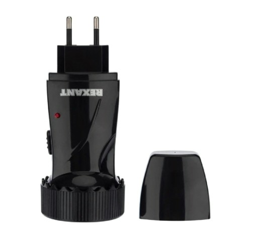 Фонарь REXANT 75-712 с аккумулятором и евровилкой Фонарь REXANT 75-712 с аккумулятором и евровилкой