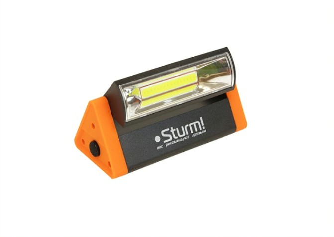Фонарь Sturm 4051-05-150 прожекторный, cob сверхяркий диод, 2 магнита, заце