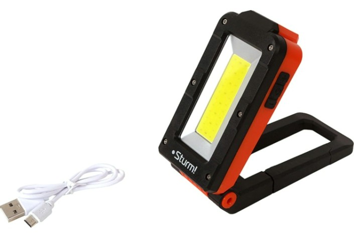 Фонарь Sturm 4052-05-300 прожекторный, аккумуляторный, cob+xpe, 4 магнита,