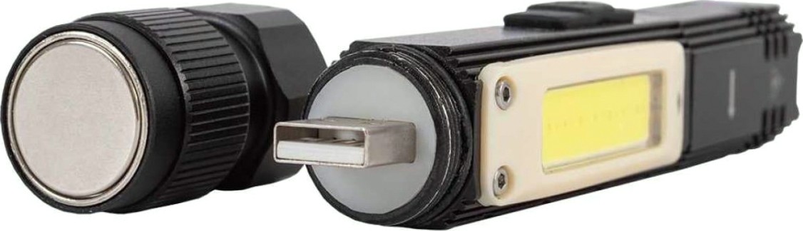 Фонарь светодиодный GLANZEN UFL-0160-05 ручной-налобный, аккумуляторный, usb