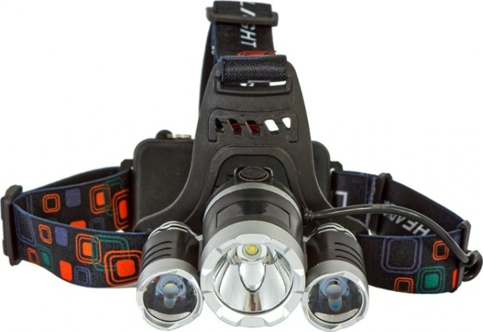 Фонарь светодиодный GLANZEN UFL-0600-V15 налобный, аккумуляторный, usb