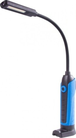 Фонарь светодиодный KING TONY 9TA251A гибкий, магнит, 2 элемента, li-ion, 3,7В