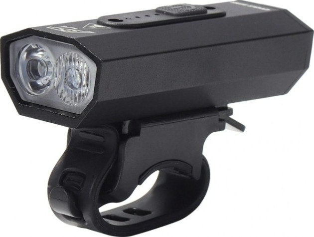 Фонарь велосипедный GLANZEN BFL-1000-BK08 светодиодный аккумуляторный USB