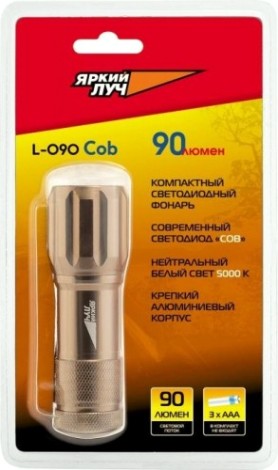 Фонарь ЯРКИЙ ЛУЧ L-090 COB [4606400001508]