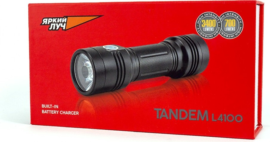 Фонарь ЯРКИЙ ЛУЧ L-4100 TANDEM встр.зу [4606400106456]