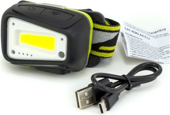 Фонарь ЯРКИЙ ЛУЧ LH-430 ACCU налобный 5W COB 2 реж. [4606400106739]