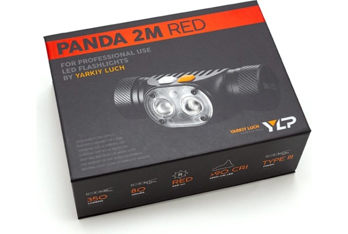 Фонарь ЯРКИЙ ЛУЧ PANDA 2M-RED YLP налобный Sams.LH351D [4606400011330]