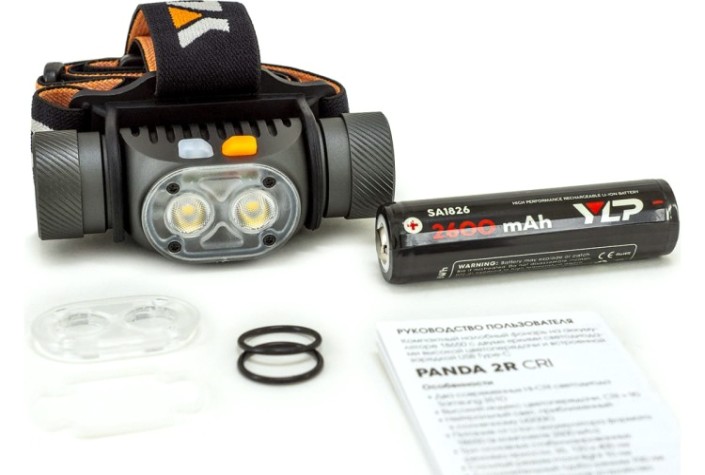 Фонарь ЯРКИЙ ЛУЧ PANDA 2R-CRI YLP налобный [4606400106654]