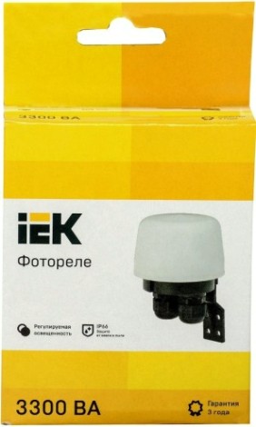 Фотореле IEK ФР 604 3300ва ip66 белый [LFR20-604-3300-K01]