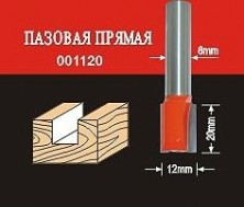 Фреза по дереву АТАКА пазовая прямая 001120 38151 [38151]