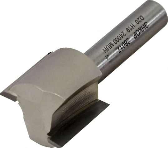 Фреза по дереву ЭНКОР ф 20 X19мм, по ДСП хв. 8 мм. прямая по дсп [28017]