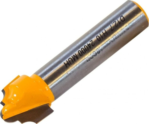 Фреза по дереву ЭНКОР ф12.7х10, r2.4, хв. 8мм фасонная [10632]