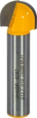 Фреза по дереву ЭНКОР ф12.7х10, r6.35, хв. 8мм гальтельная [9297]