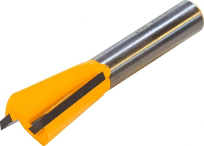 Фреза по дереву ЭНКОР ф15.8х22, 7°,хв.8мм "ласточкин хвост" [9317]