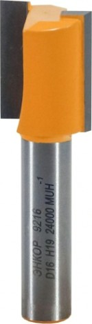 Фреза по дереву ЭНКОР ф16 х19мм хв. 8мм прямая [9216]