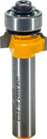 Фреза по дереву ЭНКОР ф16х6, r1.6, хв. 8мм кромочная калевочная [9258]