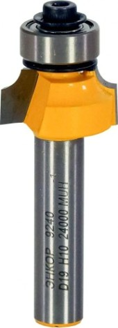 Фреза по дереву ЭНКОР ф19х10, r3.2, хв. 8мм кромочная калевочная [9240]