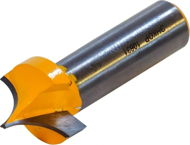 Фреза по дереву ЭНКОР ф22.2х15, r9.5, хв. 12мм фасонная [10631]