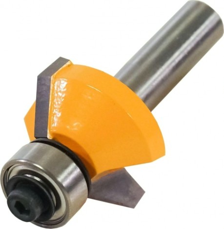 Фреза по дереву ЭНКОР ф25.4х11, 45°, хв. 8мм кромочная конусная [9234]