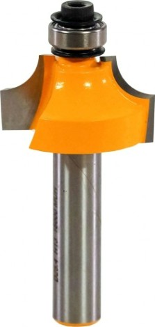 Фреза по дереву ЭНКОР ф25.4х13, r6.3, хв.8мм кромочная калевочная [9246]