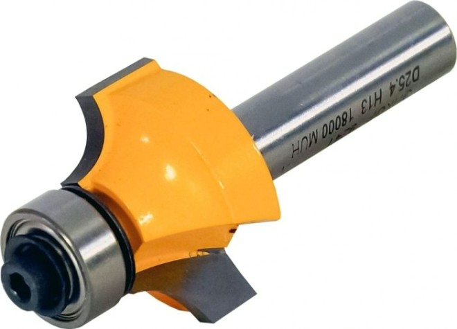 Фреза по дереву ЭНКОР ф25.4х13, r6,3мм хв.8мм кромочная калевочная [9241]