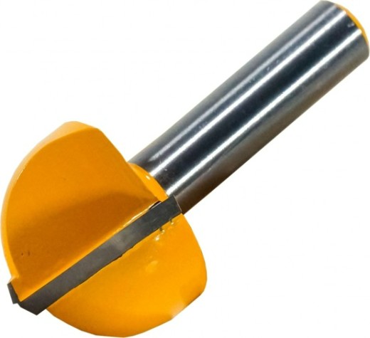 Фреза по дереву ЭНКОР ф25.4х16, r12.7, хв. 8мм гальтельная [9299]