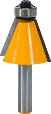 Фреза по дереву ЭНКОР ф25.4х21, 22.5°, хв. 8мм кромочная конусная [9233]