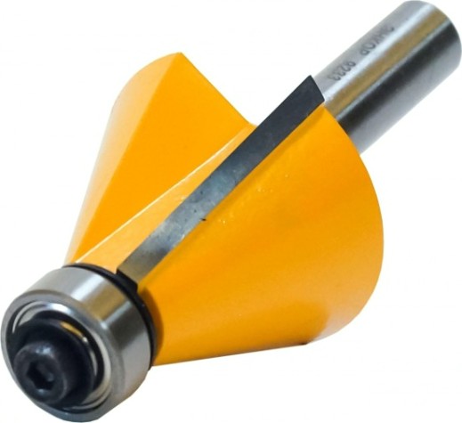 Фреза по дереву ЭНКОР ф25.4х21, 22.5°, хв. 8мм кромочная конусная [9233]