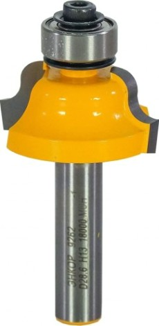 Фреза по дереву ЭНКОР ф28.6х13, r4, хв.8мм кромочная калевочная [9262]