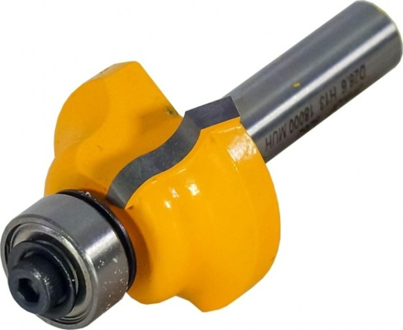 Фреза по дереву ЭНКОР ф28.6х13, r4, хв.8мм кромочная калевочная [9262]