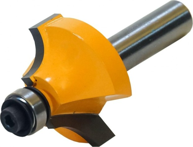 Фреза по дереву ЭНКОР ф28.6х16, r8, хв.8мм кромочная калевочная [9247]