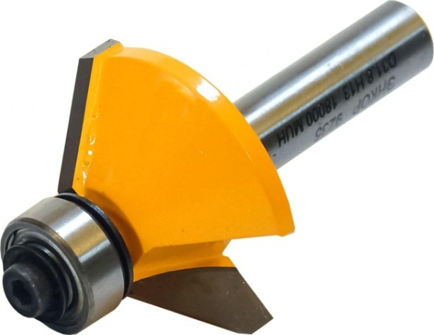 Фреза по дереву ЭНКОР ф31.8х13, 45°, хв. 8мм кромочная конусная [9235]