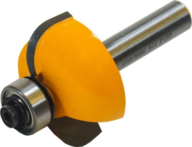 Фреза по дереву ЭНКОР ф31.8х14, r9.5, хв. 8мм кромочная калевочная [9273]