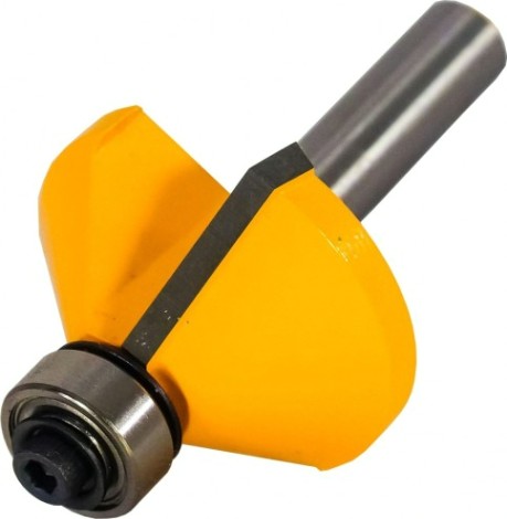 Фреза по дереву ЭНКОР ф34.9х16, 45°, хв. 8мм кромочная конусная [9238]