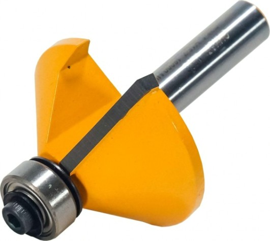 Фреза по дереву ЭНКОР ф38.1х18.5, 45°, хв. 8мм кромочная конусная [9236]