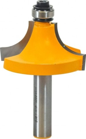 Фреза по дереву ЭНКОР ф38.1х19,r12.7, хв.8мм кромочная калевочная [9249]