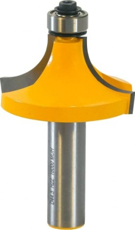 Фреза по дереву ЭНКОР ф44.5х22,r15.9, хв.12мм кромочная калевочная [10541]