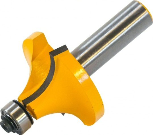 Фреза по дереву ЭНКОР ф44.5х22,r15.9, хв.12мм кромочная калевочная [10541]