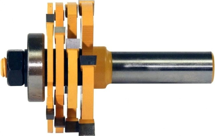Фреза по дереву ЭНКОР ф50.8,хв.12мм кромочная фальцевая, 4 диска [10560]