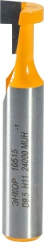 Фреза по дереву ЭНКОР конструкционная т-обр. ф9.5, хв.8мм [10515]
