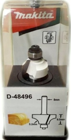 Фреза по дереву MAKITA D-48496 кром. калевочная 3.2r 19х9,5х8х52х2т